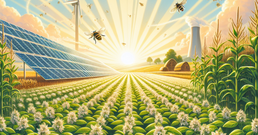 Agrivoltaics: Boosting Pollinators and Sustainable Farming